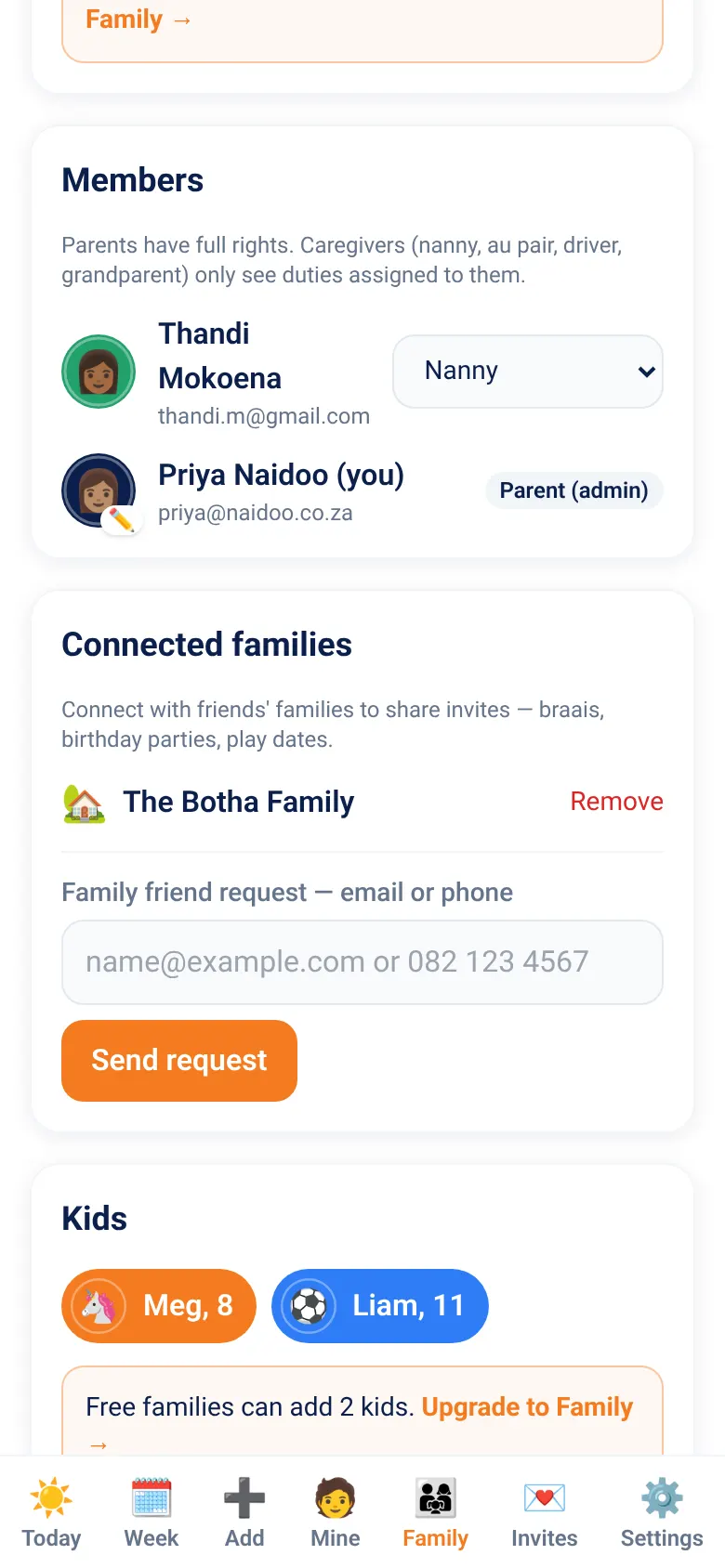 Who's On Your family screen
